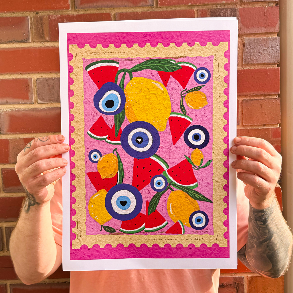 The A3 print in natural light