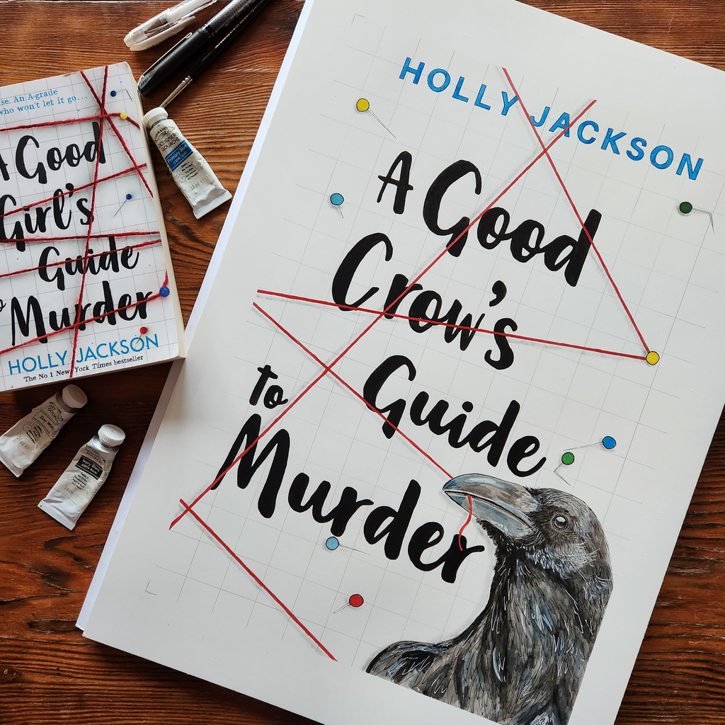 The illustration next to the original book cover.