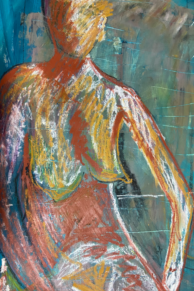 I have always been drawn to the lines and shapes of the human body. In the early 80's I had the privilege to dissect a human body to study anatomy.