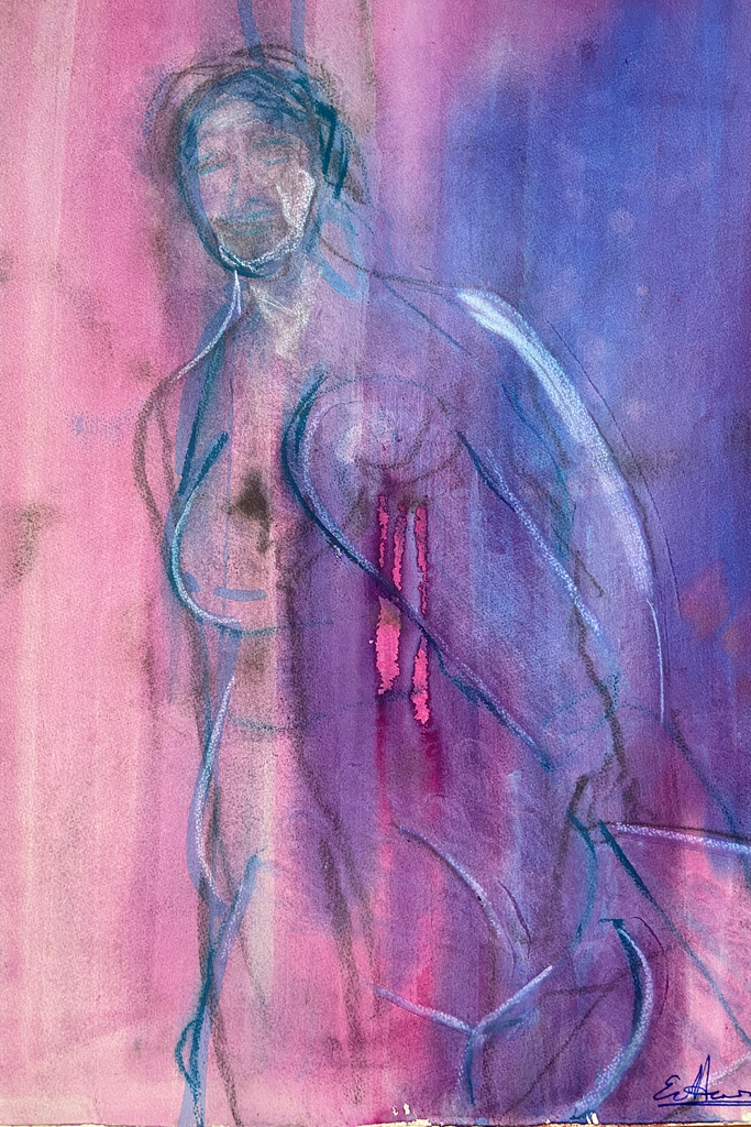 Whole mage of artwork showing signature