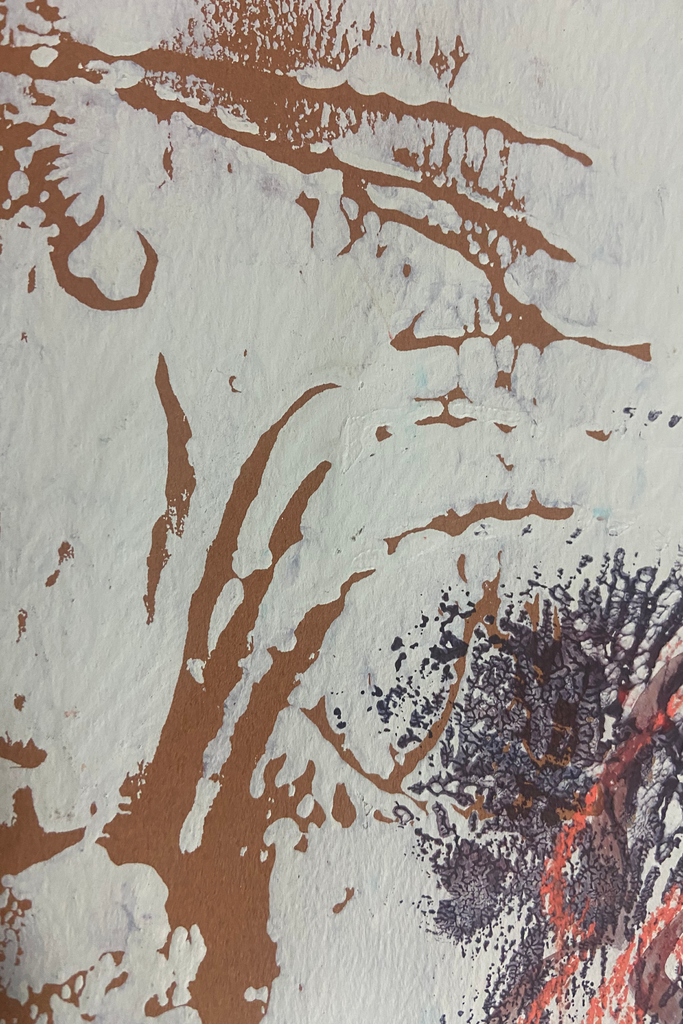image show print detail in pale blue