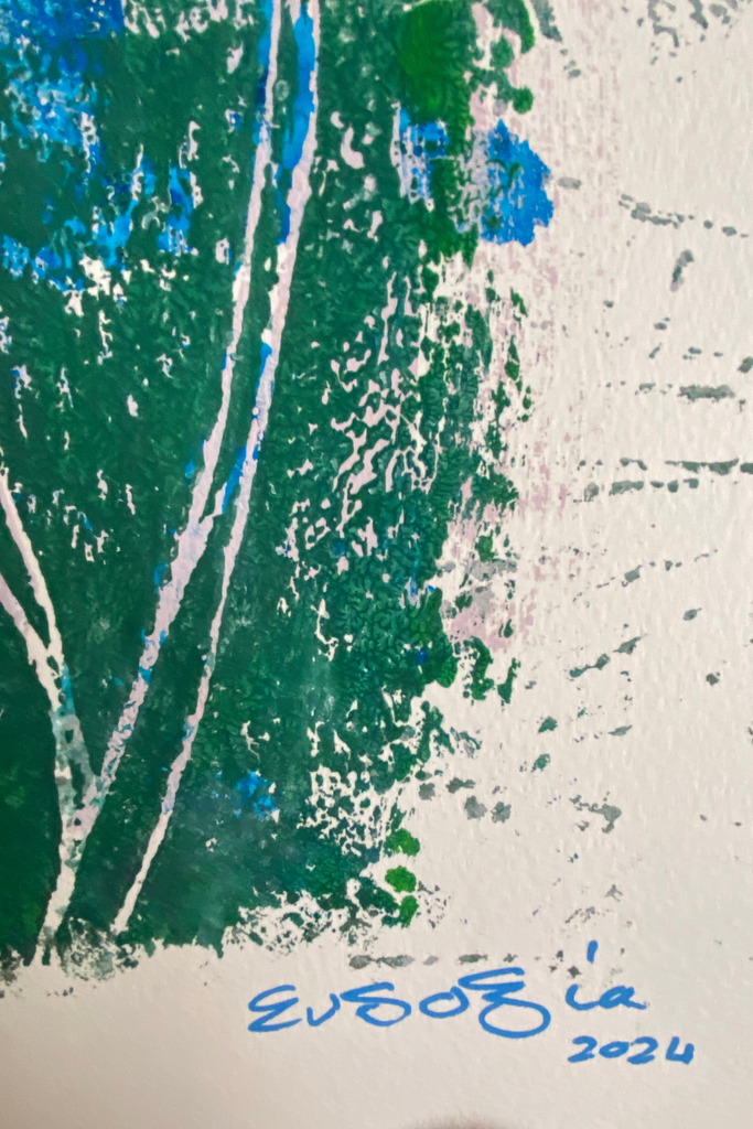 Blue into Green