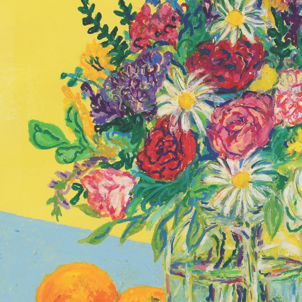 Flowers with Ottolenghi and oranges