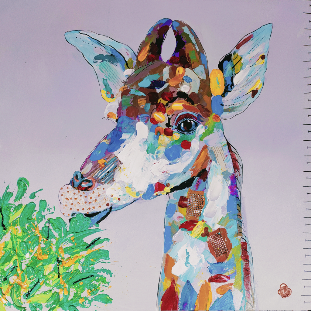 "Aim High" 1000x1000 ready to hang