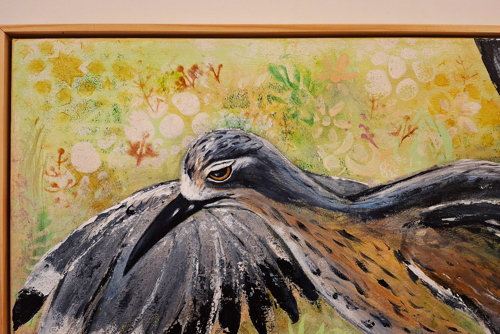 Close up of work