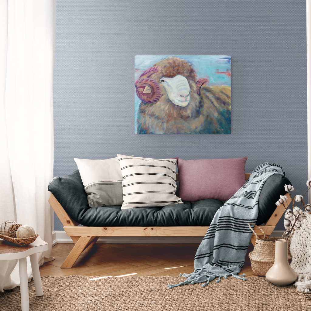 The Ram (Giclee print on canvas)