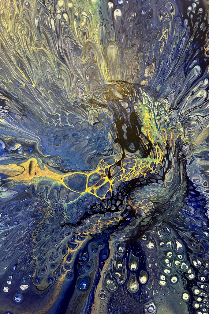 Part of 'Surf Break' in more detail.

The crest of the wave spilling over.