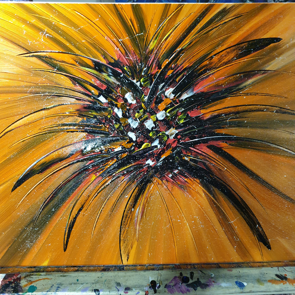 Pallet knife and brush