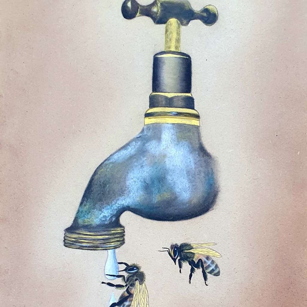 Close up of artwork to allow you to see the finer detail.