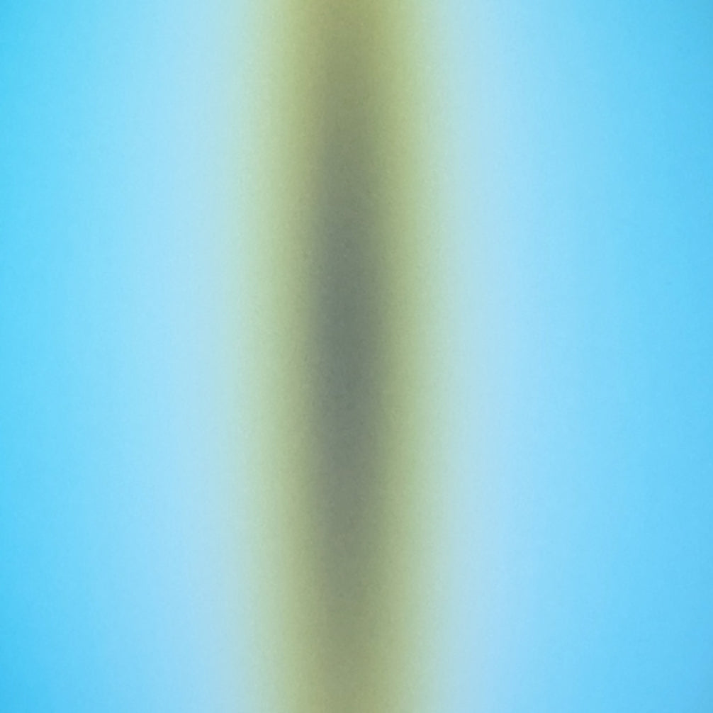 Intriguing colors and shifting perceptions make this an interesting small work which packs a punch.