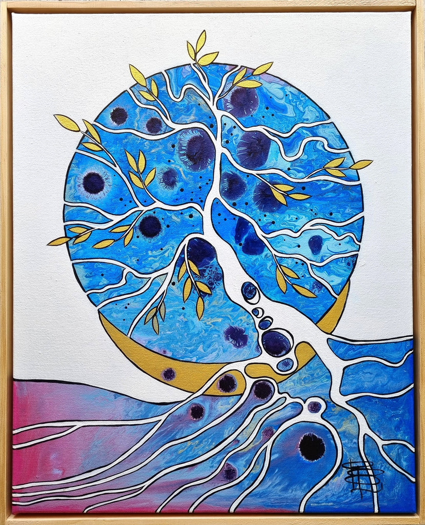 Framed Tree of Life - Gem Series - 'Ruby'