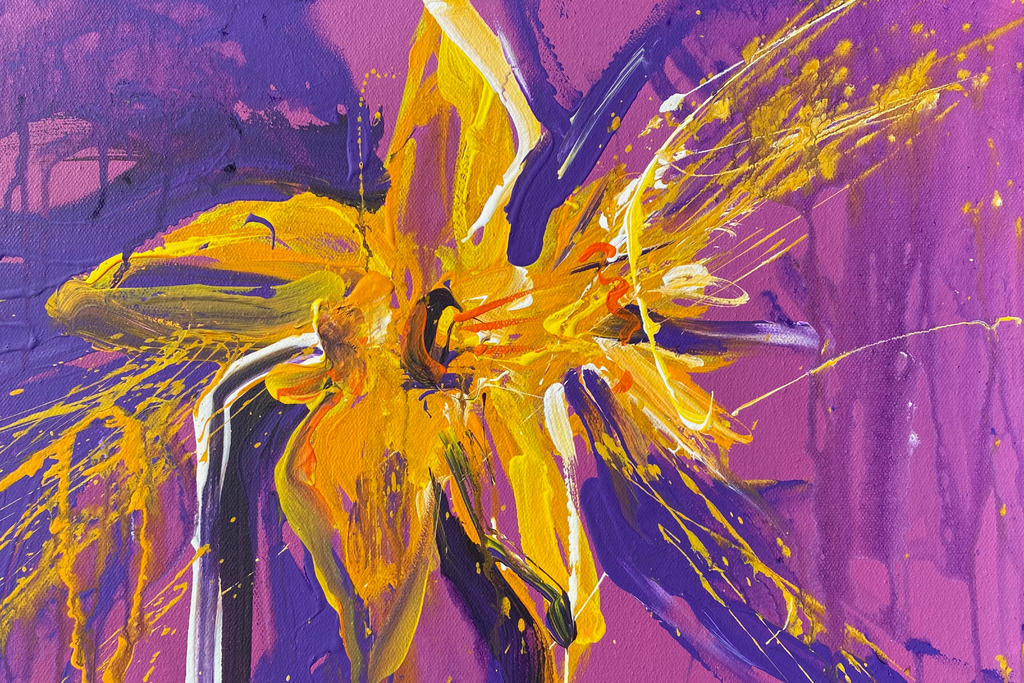 Gleaming Daffodil Fantasia: Embrace a gleaming daffodil fantasia, where vivid colours and texture create a mesmerising visual symphony sure to enliven