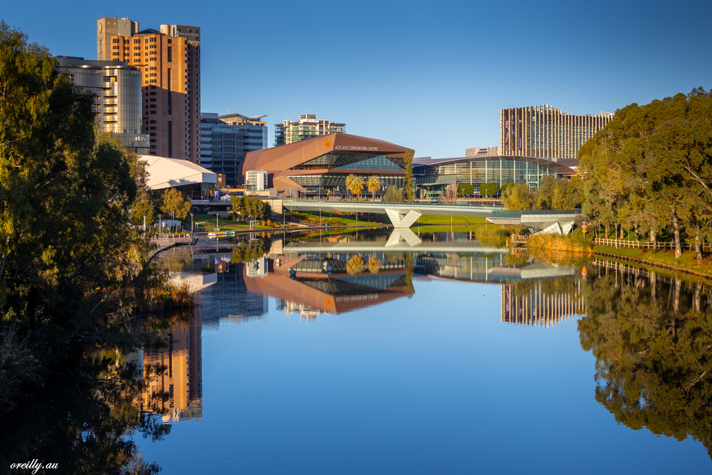 A view of Adelaide City from across the Torrens River