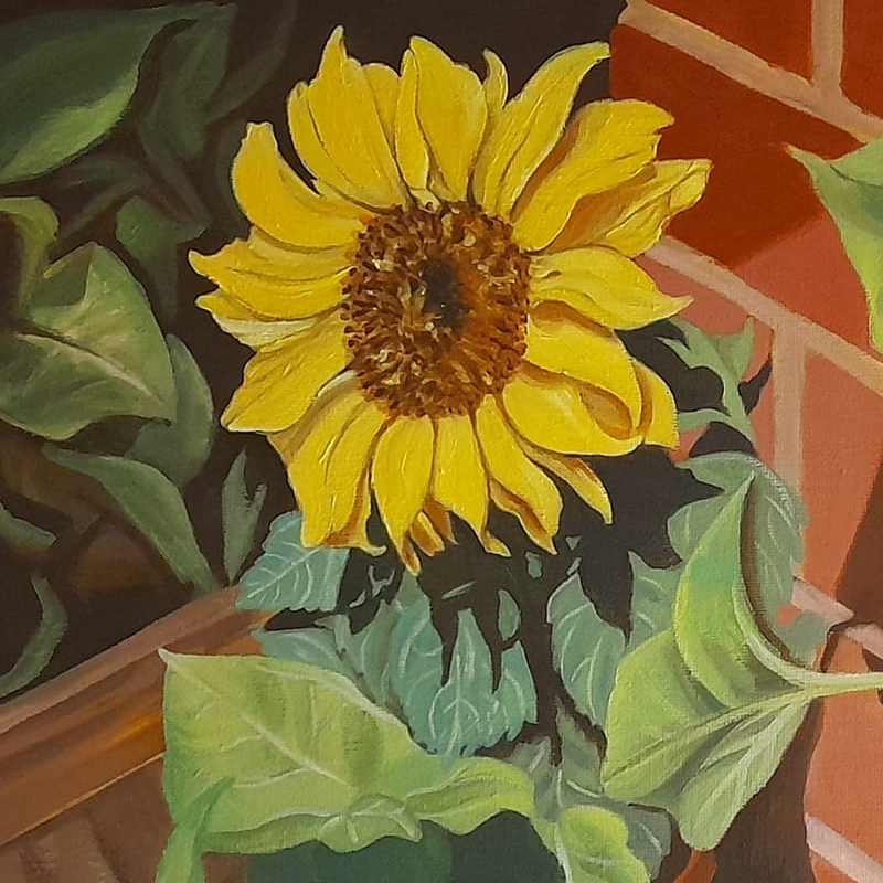 Sunflower detail.